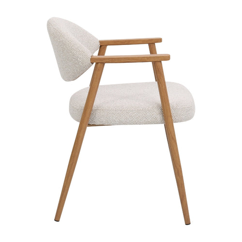 DÉJA Living Eetkamerstoel Karup - Beige/Naturel - Set van 2 - vtwonen shop