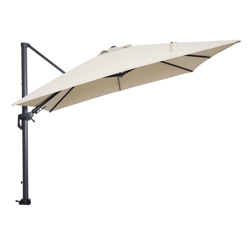 Hawaii parasol - 300x300 cm - carbon black - ecru - vtwonen shop
