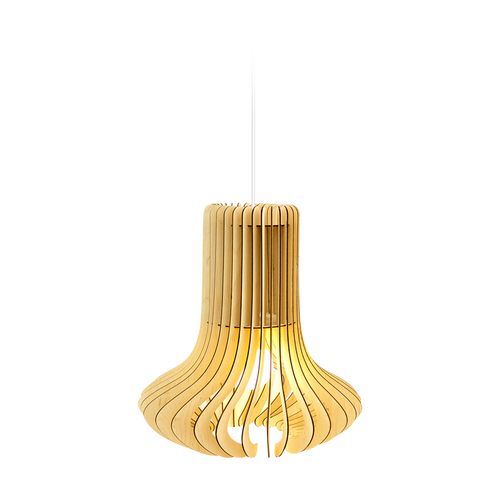 Bomerango Octopus L houten hanglamp large - met koordset wit - Ø 49 cm - vtwonen shop