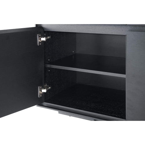 Furnhouse tv-meubel Tokyo - Zwart - MDF, zwart eikenfineer - 45x160x50