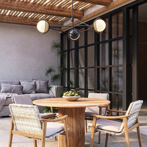 Pendelleuchte Deckenleuchte Modern Matt Schwarz 3x E14