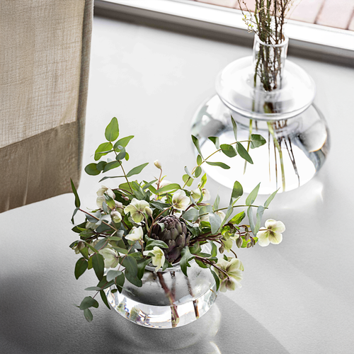 Zone Denmark Inu Ronde Glazen Vaas - 25 x 23 cm - vtwonen shop