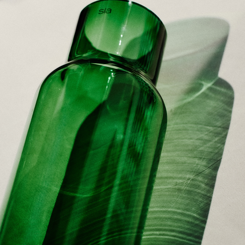 Sia Deco - Flessenvaas groot formaat - Groen  - Glas - H42 - vtwonen shop