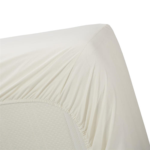 Ambiante hoeslaken Cotton Uni HL - 160x200 cm - gebroken wit