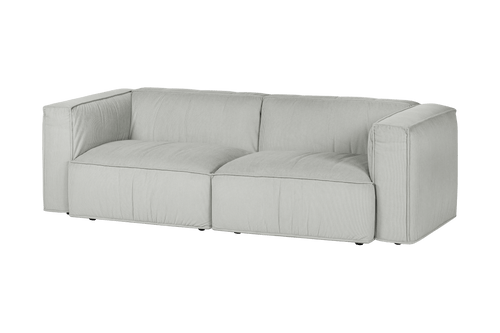 noo.ma Lobi 3-zits bank Chalk Grey Corduroy - 243x97,5x73,5 cm