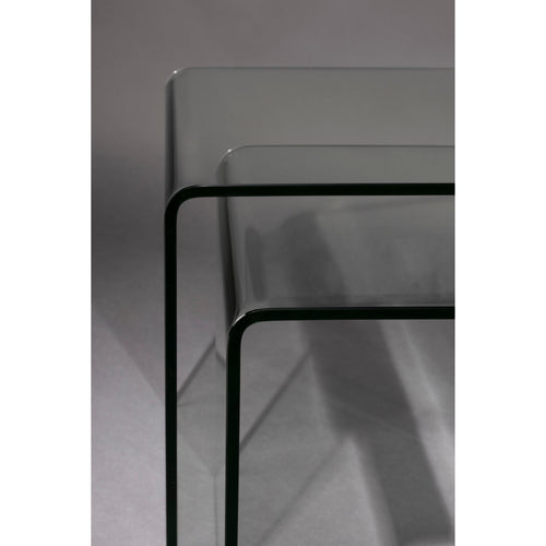 Dutchbone Vetro Bijzettafel Set Van 2 Transparant