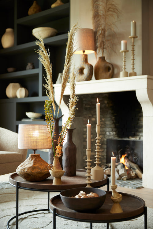 Light & Living schaal ROSANA - 27x26.5x11.5cm - bruin