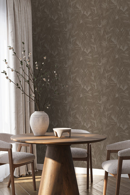 Origin Wallcoverings behang bananenbladeren bruin - 50 x 900 cm - 348056 - vtwonen shop