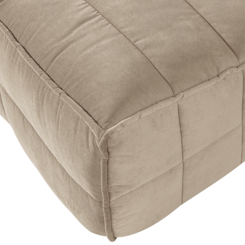 vtwonen Eetbankje Met Rugleuning 164cm Cluster - Velvet - Zacht Beige - 86x164x75