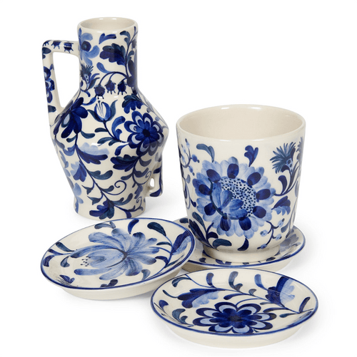 Return to Sender Schaaltje ø 11 cm Bed of Flowers Blue Design 3 - vtwonen shop