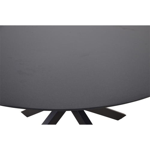 Lesli Living tuintafel Crest - zwart - Ø120x73cm