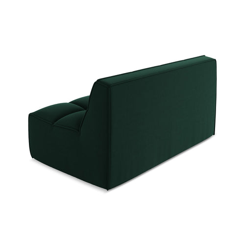 LaMiaSofa Tweezits modulaire bank Belluno - velours - flessengroen - 160x93x75