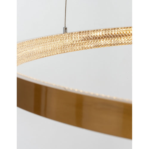 Merano Clarksville Geïntegreerde LED Hanglamp Plafondlamp Antiek Goud Messing Aluminium LED 60W 4030Lm 3000K