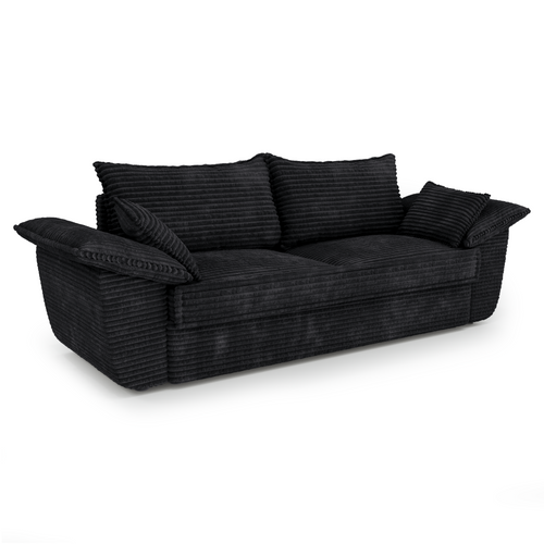 Sia Home - Bank SASHA - xxl-corduroy zwart 232cm