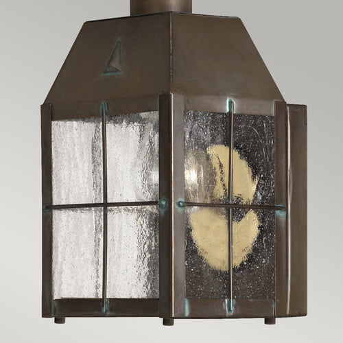 Elstead Hinkley Nantucket Outdoor Wandlantaarn Verouderd Messing, IP44