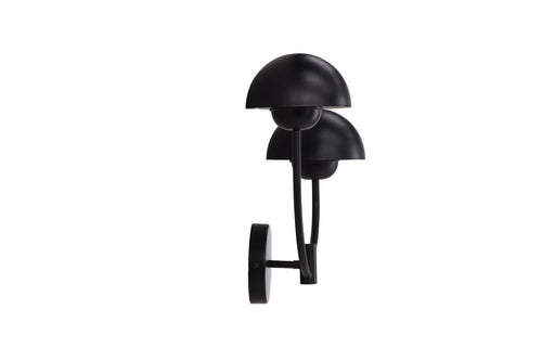 Rebellenclub Wandlamp Sikfors - zwart - Ø 15 cm