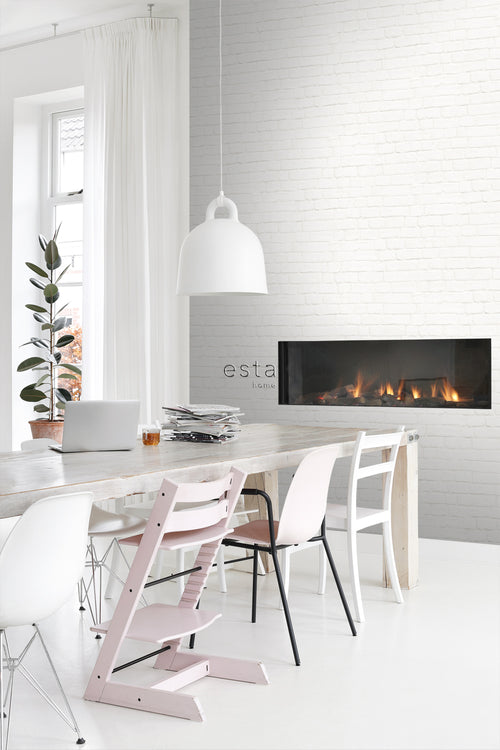 ESTAhome behang bakstenen gebroken wit - 53 cm x 10.05 m - 138532