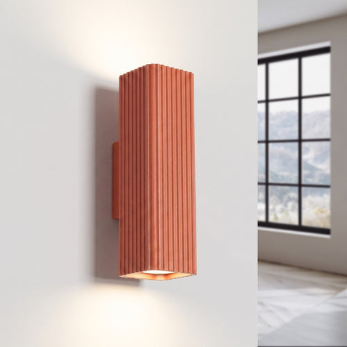 Sollux Lighting Wandlamp RAYO 20 rode oker - 6x8x20cm