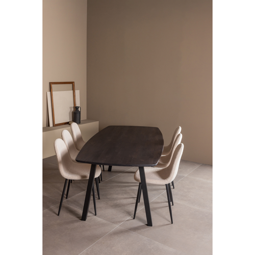 WOOOD tafelpoot a-vorm 1 stuk Tablo - Metaal - Zwart - 72x79x10 - vtwonen shop