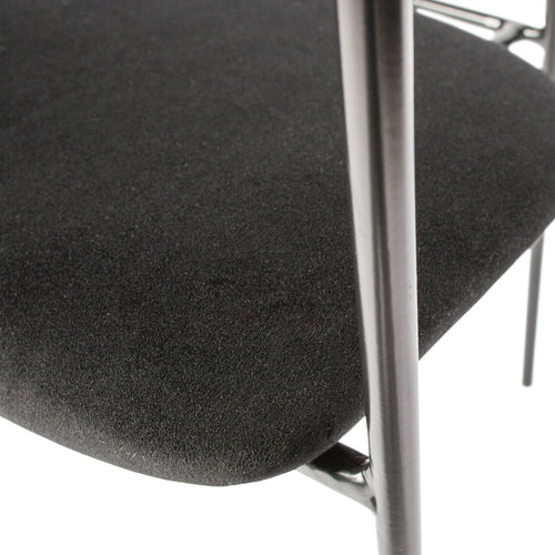 WOOOD eetkamerstoelen Ivy - Fluweel - Zwart - Set van 6 - vtwonen shop