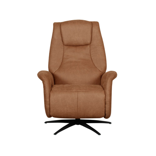 LABEL51 Elektrische Fauteuil Stockholm - Cognac Suède - 77x87x112cm - vtwonen shop