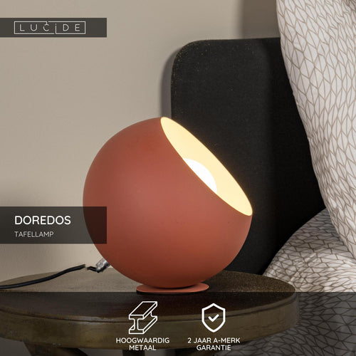 Lucide tafellamp DOREDOS - 1xE27 - Terracotta