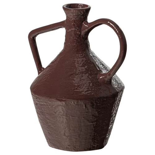WOOOD vaas Ryla - Metaal - Mokkabruin - 22x19x15