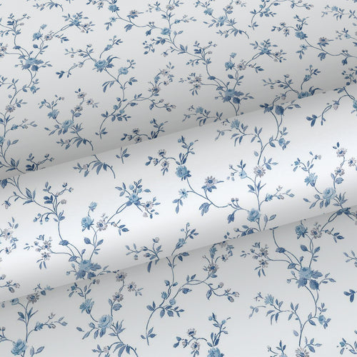 Sanders & Sanders behang bloemetjes blauw en wit - 53 cm x 10 m - 640407 - vtwonen shop