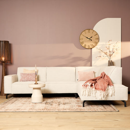 MySofa 2,5-zits Hoekbank Floris - Rechts Beige Stof - 285x210x82cm
