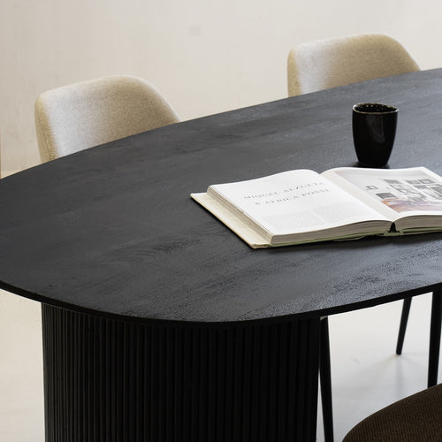 Giga Meubel Eettafel Feline - Deens Ovaal - Mangohout - 200cm