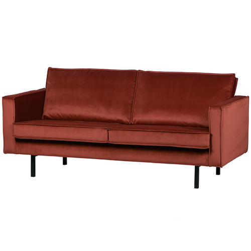 BePureHome 2,5-zits bank Rodeo - Velvet - Chestnut - 85x190x86 - vtwonen shop