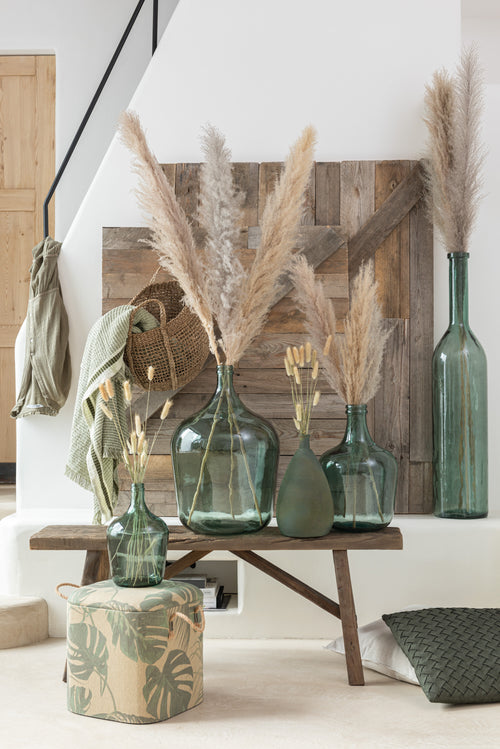 J-Line vaas Cancun - glas - groen - large - 101 cm hoog - vtwonen shop