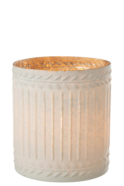 J-Line kaarshouder Ezy - glas - wit - extra large - vtwonen shop