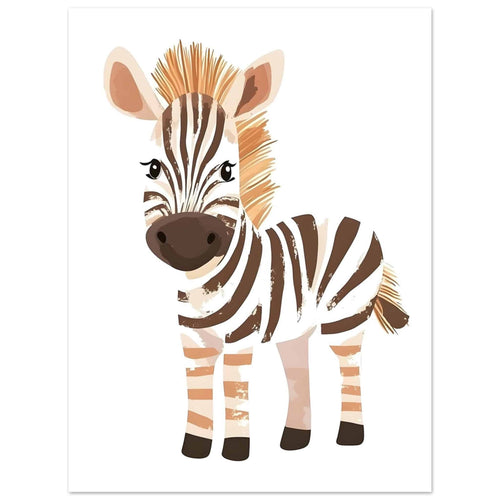Artfulprints  Lieve zebra   poster 30x40 cm - vtwonen shop