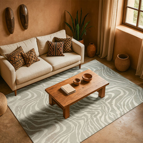 Lola&Moi vloerkleed Yaounde - grijs - 170x240cm