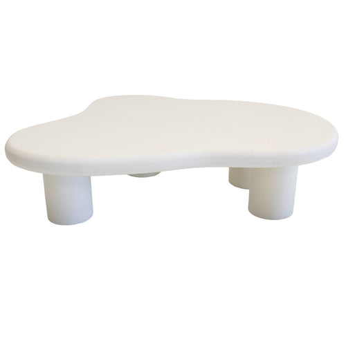 Giga Meubel Salontafel Sam Organisch - Beton Ciré - Beige - 120x88x30cm - vtwonen shop