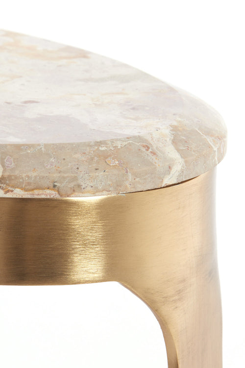 Light & Living bijzettafel GIULIO - 51x38x48 cm - bruin - vtwonen shop