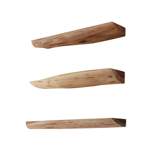 Duverger® wandschap Tree Trunk - acaciahout - set van 3 - vtwonen shop