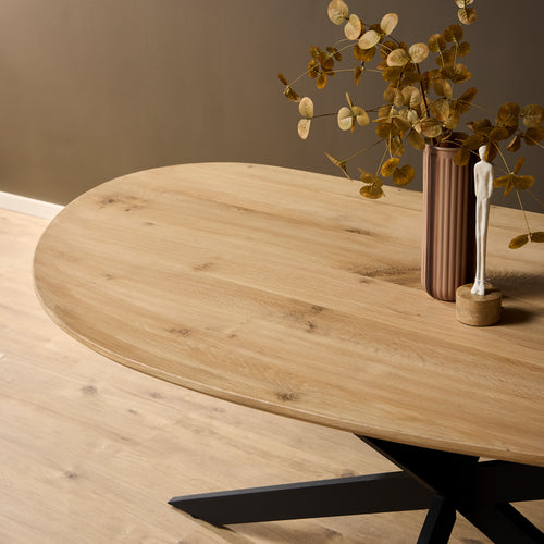 Starfurn  eettafel Lou - bruin - 98x210x76cm