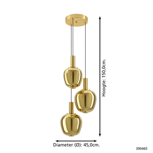 Stars of Light hanglamp Fruitera - goud