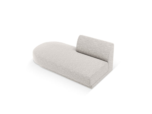 Micadoni - Module "Miley" 2 zitplaatsen, chenille lichtgrijs - 90x158x70cm