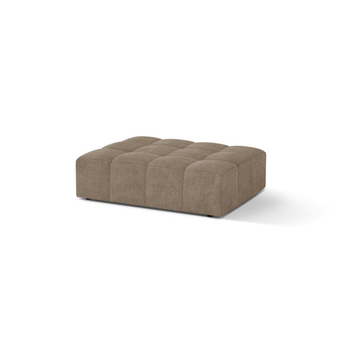 Cosmopolitan Design - Poef Chicago chenille donkerbeige - 84x102x42cm