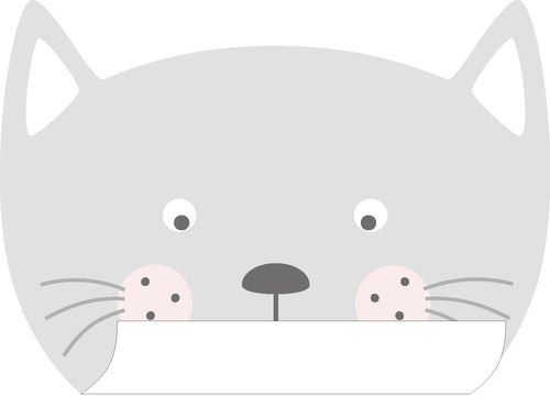 ESTAhome muursticker dierenkoppen lichtgrijs - 70 x 58 cm - 158970 - vtwonen shop