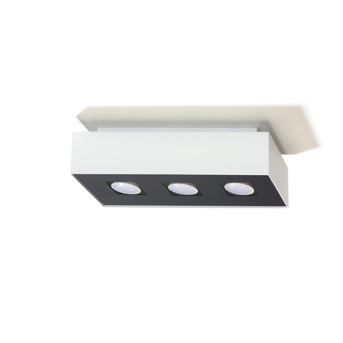 Sollux Lighting Plafondlamp MONO 3 wit - 34x14x11cm