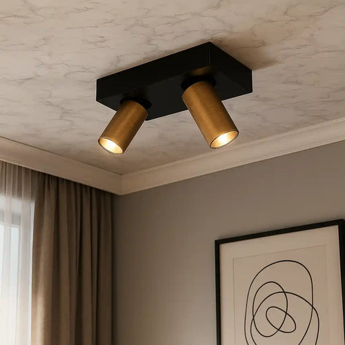 Highlight spot Eliano - 2 lichts - 24  x 12.5   cm - brons - vtwonen shop