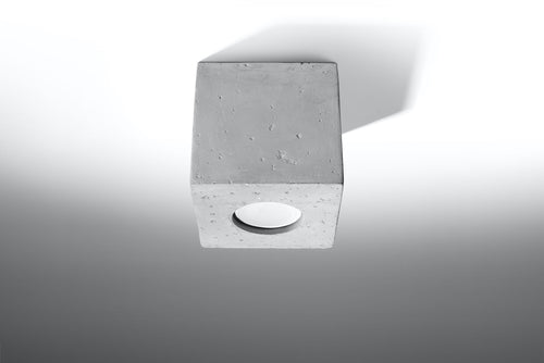 Sollux plafondlamp Quad - 1 lichts - 10  x 10   cm - grijs