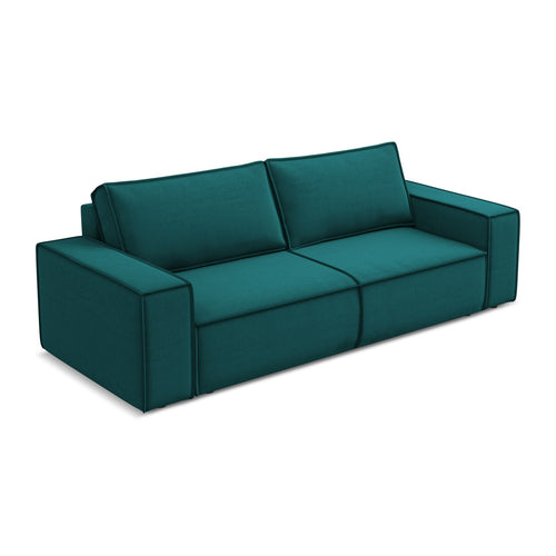 LaMiaSofa 3-zits slaapbank Livorno - velours - marien - 255x105x85