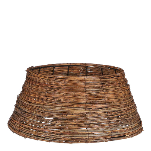Mica Decorations Kerstboommand - H21 x Ø50 cm - Wilgentakken - Bruin
