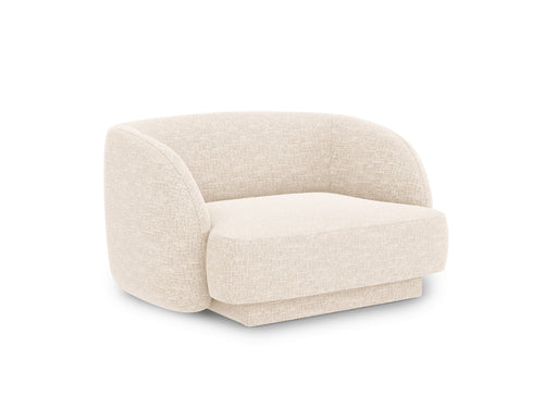 Micadoni Fauteuil Miley chenille, lichtbeige - 90x103x70cm