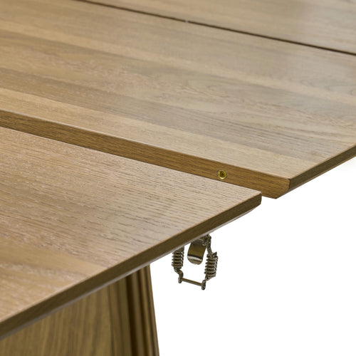 Furnhouse uitschuifbare eettafel Svendborg - Natuurlijk eikenhout - Ø 120/220x120 cm
